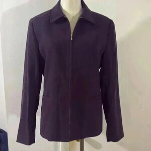 Women’s Suit Jacket Size 10P Style & Co in Purple / Eggplant